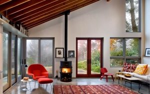 Панорамная стеклянная в деревянной раме Панорамная стеклянная в деревянной раме