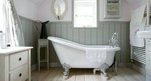 Интерьер ванной комнаты с использованием панелей ПВХ может выглядеть весьма стильно Интерьер ванной комнаты с использованием панелей ПВХ может выглядеть весьма стильно