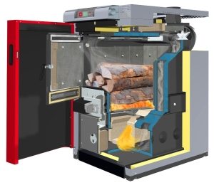 Внутреннее строение твердотопливного котла Внутреннее строение твердотопливного котла