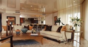 Монтаж двухуровневых натяжных потолков для зала лучше доверить специалистам Монтаж двухуровневых натяжных потолков для зала лучше доверить специалистам