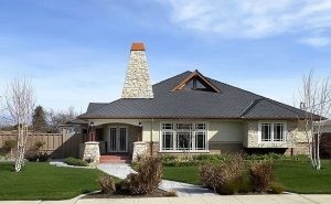 Труба дымохода выведенная выше конька крыши Труба дымохода выведенная выше конька крыши