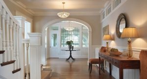 Арка из гипсокартона прекрасно выглядит в интерьере в стиле модерн Арка из гипсокартона прекрасно выглядит в интерьере в стиле модерн