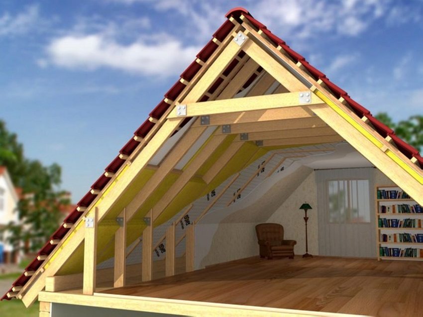 Утеплив крышу и обустроив мансарду можно получить полноценное жилое помещение