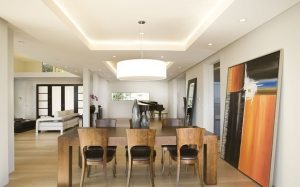 Двухуровневый потолок из гипсокартона в гостиной Подвесные потолки из гипсокартона: фото, дизайн разных комнат