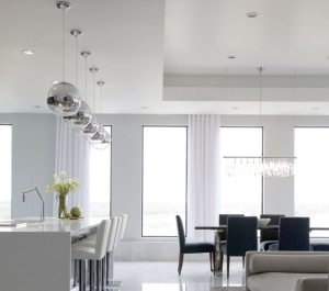 Двухуровневый потолок из гипсокартона в виде буквы Г Подвесные потолки из гипсокартона: фото, дизайн разных комнат