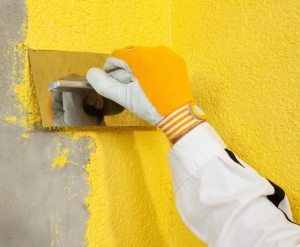 Нанесение жидких обоев Нанесение жидких обоев