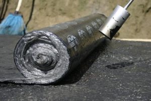 Нагревание битумного слоя Нагревание битумного слоя