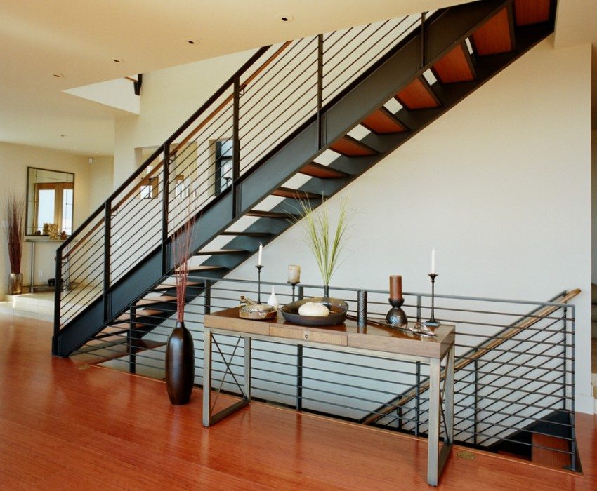 Лестницы на второй этаж в частном доме: фото, типы конструкций и материалы