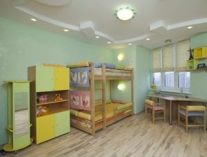 Потолок из гипсокартона в детской Потолок из гипсокартона в детской