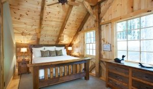 Имитация бруса в спальне Имитация бруса в спальне