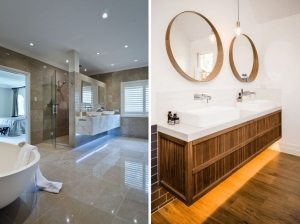 Варианты подсветки мебели в ванных комнатах Варианты подсветки мебели в ванных комнатах