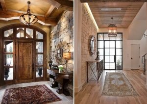 Варианты стильного оформления стен прихожей Варианты стильного оформления стен прихожей