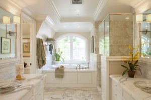 Двухуровневый потолок из влагостойкого гипсокартона Двухуровневый потолок из влагостойкого гипсокартона