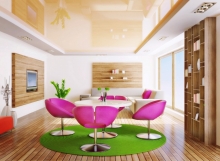 Сатиновая ткань визуально увеличивает высоту потолка Сатиновая ткань визуально увеличивает высоту потолка