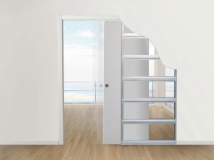 Схематическое изображение расположения дверного полотна внутри стеновой перегородки из гипсокартона Схематическое изображение расположения дверного полотна внутри стеновой перегородки из гипсокартона