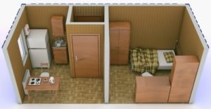 Средняя стоимость небольшой дачной бытовки - 30000 рублей Средняя стоимость небольшой дачной бытовки - 30000 рублей