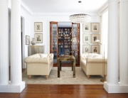 Межкомнатная дверь-книжка между гостиной и домашней библиотекой Межкомнатная дверь-книжка между гостиной и домашней библиотекой