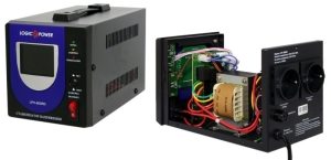 Внутреннее устройство релейного однофазного стабилизатора LogicPower LPH-800 RD