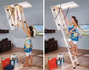 Складные чердачные лестницы очень просты в использовании Складные чердачные лестницы очень просты в использовании