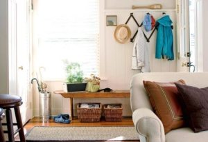 Уютный интерьер прихожей в частном доме Уютный интерьер прихожей в частном доме