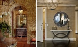 Украшением интерьера могут стать интересно оформленные зеркала и необычные светильники Украшением интерьера могут стать интересно оформленные зеркала и необычные светильники