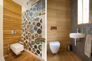 Материалы из дерева для оформления туалета необходимо обработать водоотталкивающими составами Материалы из дерева для оформления туалета необходимо обработать водоотталкивающими составами