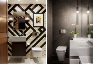 Продуманное освещение - важный момент в оформлении маленького туалета Продуманное освещение - важный момент в оформлении маленького туалета