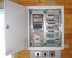 Обустройство электрического щита в деревянном доме Обустройство электрического щита в деревянном доме
