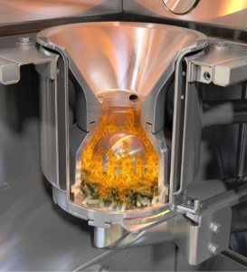 Горелка пеллетного котла - вид в разрезе Горелка пеллетного котла - вид в разрезе