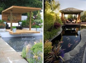 Примеры расположения беседки возле водоема Примеры расположения беседки возле водоема