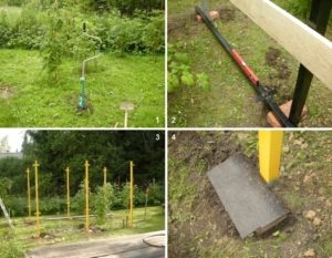 Пример сооружения фундамента беседки с использованием металлического профиля Пример сооружения фундамента беседки с использованием металлического профиля