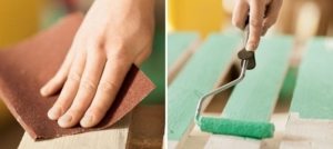 Дерево обязательно нужно отшлифовать перед покраской Дерево обязательно нужно отшлифовать перед покраской