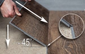 Укладка ламината с замковым соединением Click Укладка ламината с замковым соединением Click