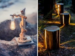 Декоративное освещение создаст особую атмосферу на участке в вечернее время суток