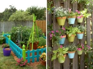 Примеры оригинального обустройства овощных грядок и цветников