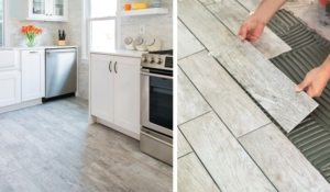 Укладка керамической плитки с имитацией деревянной поверхности Укладка керамической плитки с имитацией деревянной поверхности