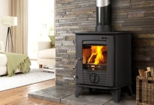 Чугунная печка с дымоходом Чугунная печка с дымоходом