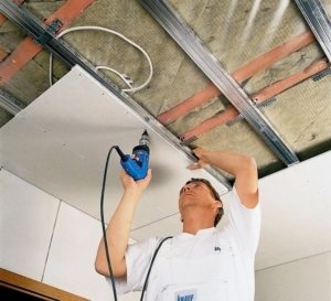 Крепление гипсокартонных листов к каркасу Крепление гипсокартонных листов к каркасу