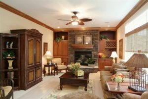 Одноуровневый потолок наиболее подходит для небольшого по размеру зала Одноуровневый потолок наиболее подходит для небольшого по размеру зала