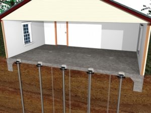 Схематическое изображение свайно-винтового фундамента Схематическое изображение свайно-винтового фундамента