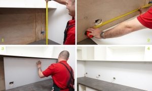 Этапы установки пластикового фартука Этапы установки пластикового фартука