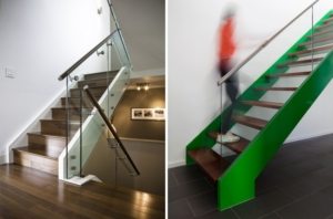 Примеры использования в интерьере перил из нержавеющей стали и стекла Примеры использования в интерьере перил из нержавеющей стали и стекла