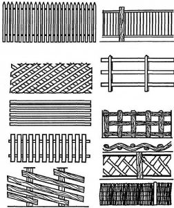 Различные варианты деревянных заборов Различные варианты деревянных заборов