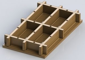 Рисунок 5. Готовая форма для литья тротуарной плитки Рисунок 5. Готовая форма для литья тротуарной плитки