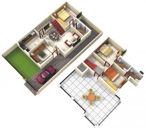 Пример планировки двухэтажного дома с небольшой площадью Пример планировки двухэтажного дома с небольшой площадью