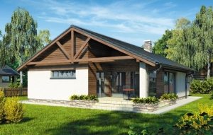 Проект 2. Вид на террасу и задний двор Проект 2. Вид на террасу и задний двор