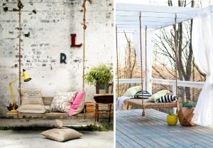 Готовые конструкции можно украшать подушками, пледами и другими декоративными элементами Готовые конструкции можно украшать подушками, пледами и другими декоративными элементами