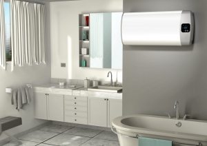 Пример горизонтальной установки водонгаревателя Пример горизонтальной установки водонгаревателя