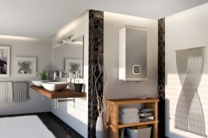 Водонагреватели небольшого объема обычно монтируют на стене Водонагреватели небольшого объема обычно монтируют на стене