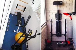 Маленькое помещение лоджии достаточно хорошо и быстро проветривается, что важно для занятий спортом Маленькое помещение лоджии достаточно хорошо и быстро проветривается, что важно для занятий спортом